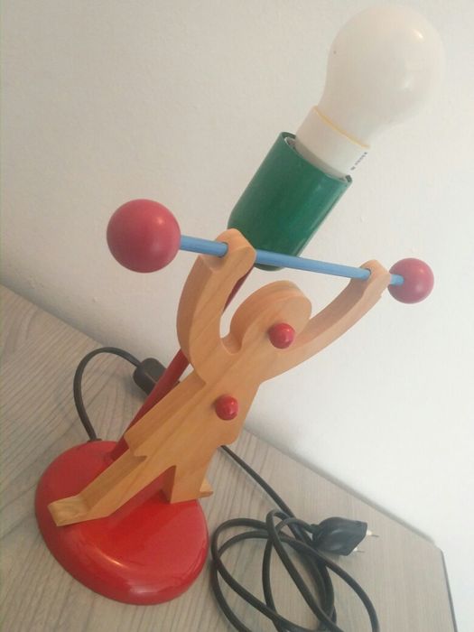 Veioza decorativă clown/halterofil pentru camera copilului