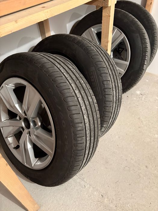 Jante Audi cu anvelope vara Pirelli Cinturato P7 205/60R16 92V