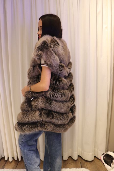 Елек от норка с естествен косъм