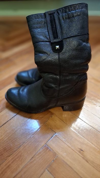 Cizme piele cu blana