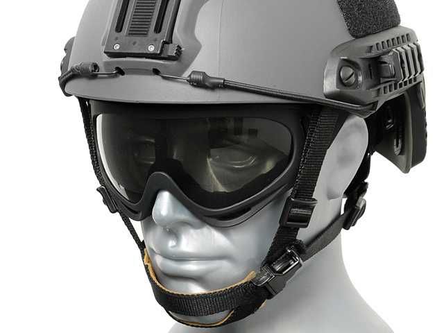 Ochelari Tactici Protectie Airsoft PJ V2 Negri Lentile Policarbonat