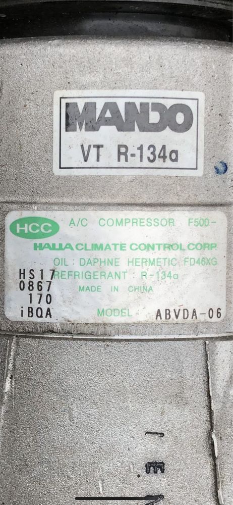 Компрессор кондиционера на Hyundai HD65/72/78