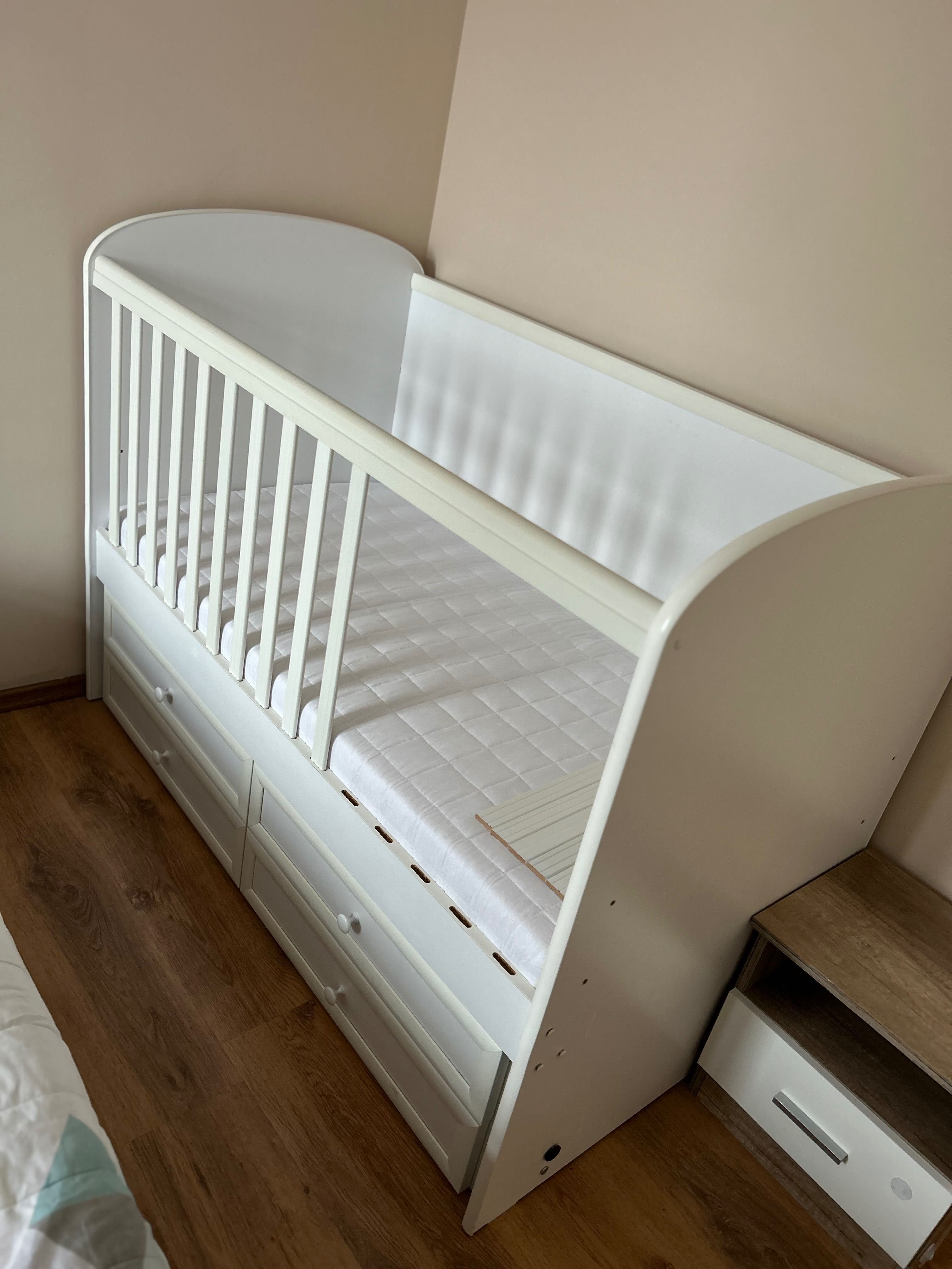 Бебешка дървена кошара с матрак Тед  favorite baby 70/140