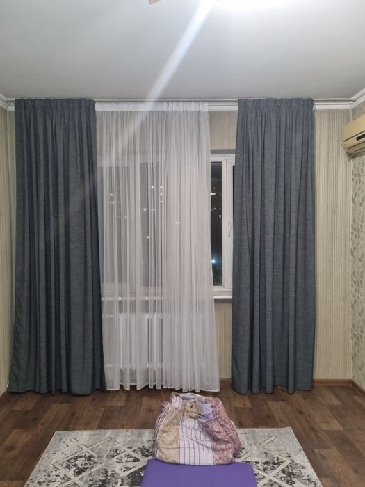 Шторы и тюль карниз