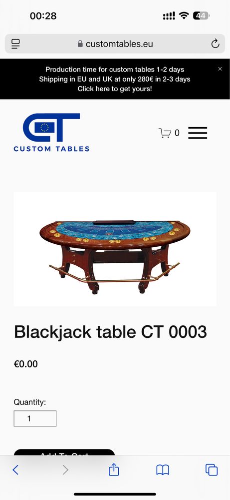 Mese blackjack masa baccarat masa 21 cu logo tau customizata stoc
