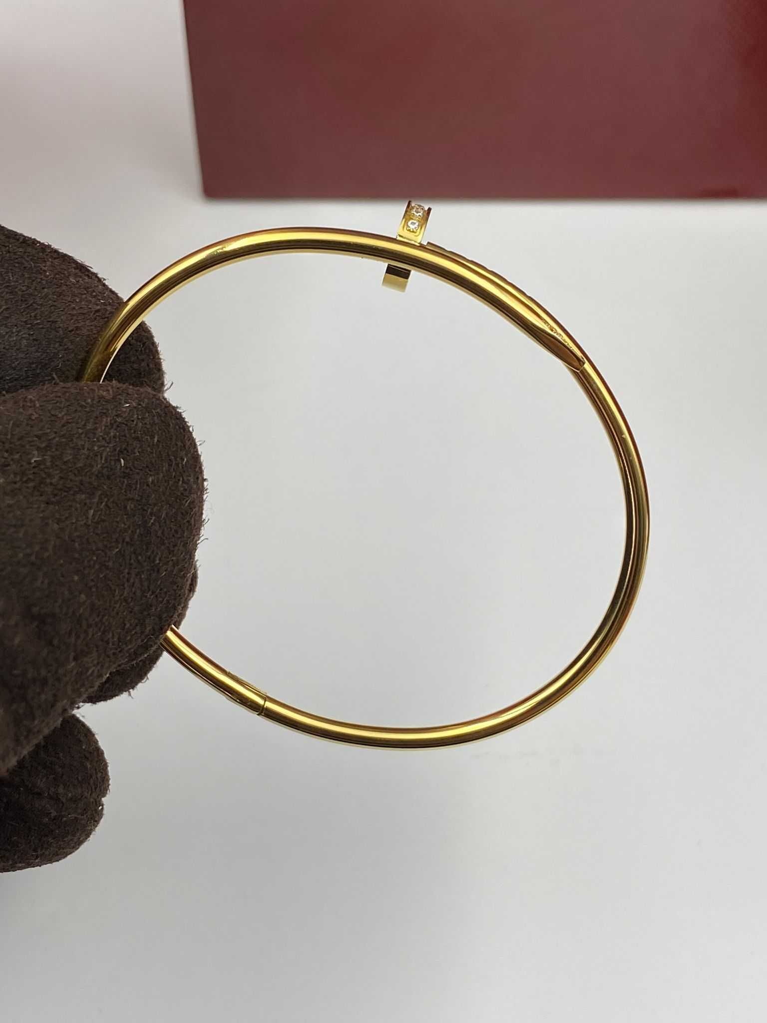 Brățară Cartier Cui Slim 16 Aur 18K cu Diamante