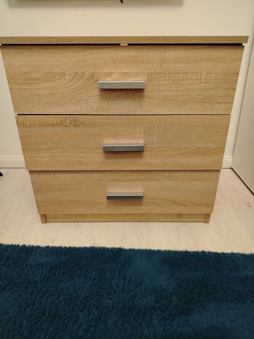 Dulap FANDRUP 96x176 2 uși 3 sertare stejar | JYSK