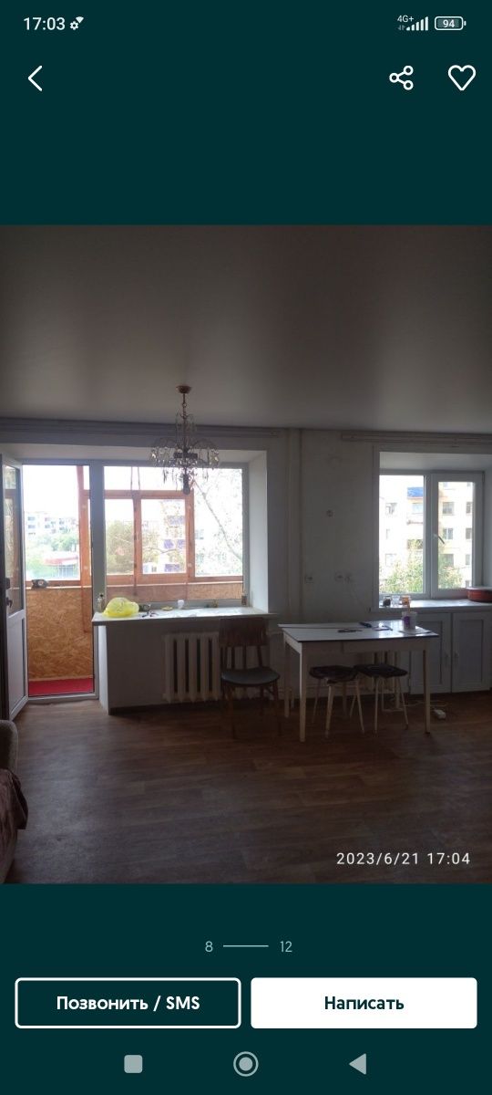 Продам, обмен 3комн квартиру 1-3  3этаж не угол