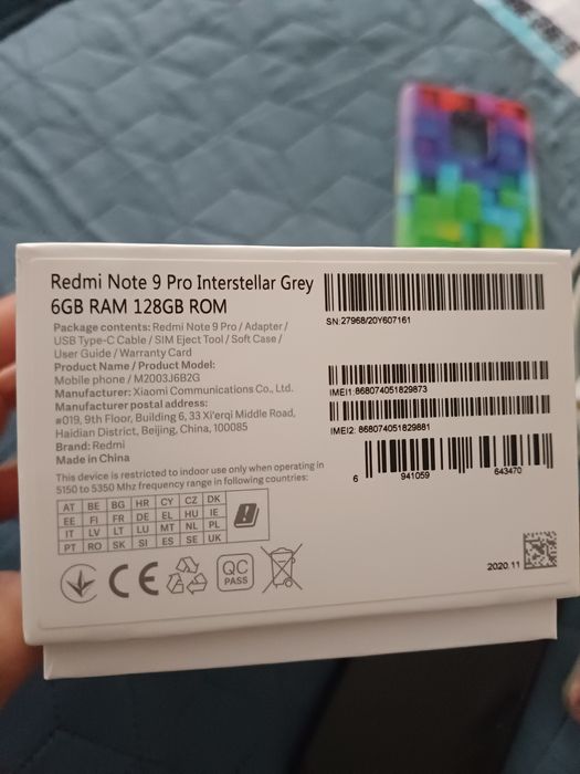 Telefon Redmi Note 9 Pro Interstellar Grey 6GB ,RAM 128