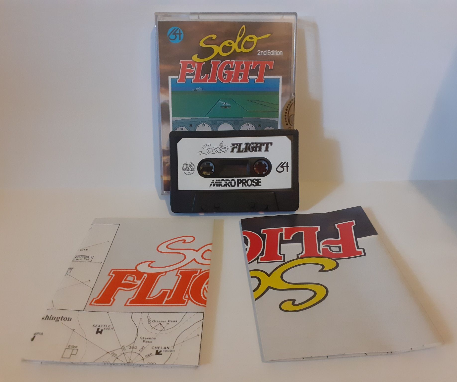 Solo Flight 2nd Edition Commodore C64 Vintage