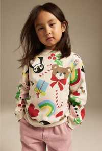Детски суитшърт и пуловер с принт, H&M, нови, 98-104см, 122-128см