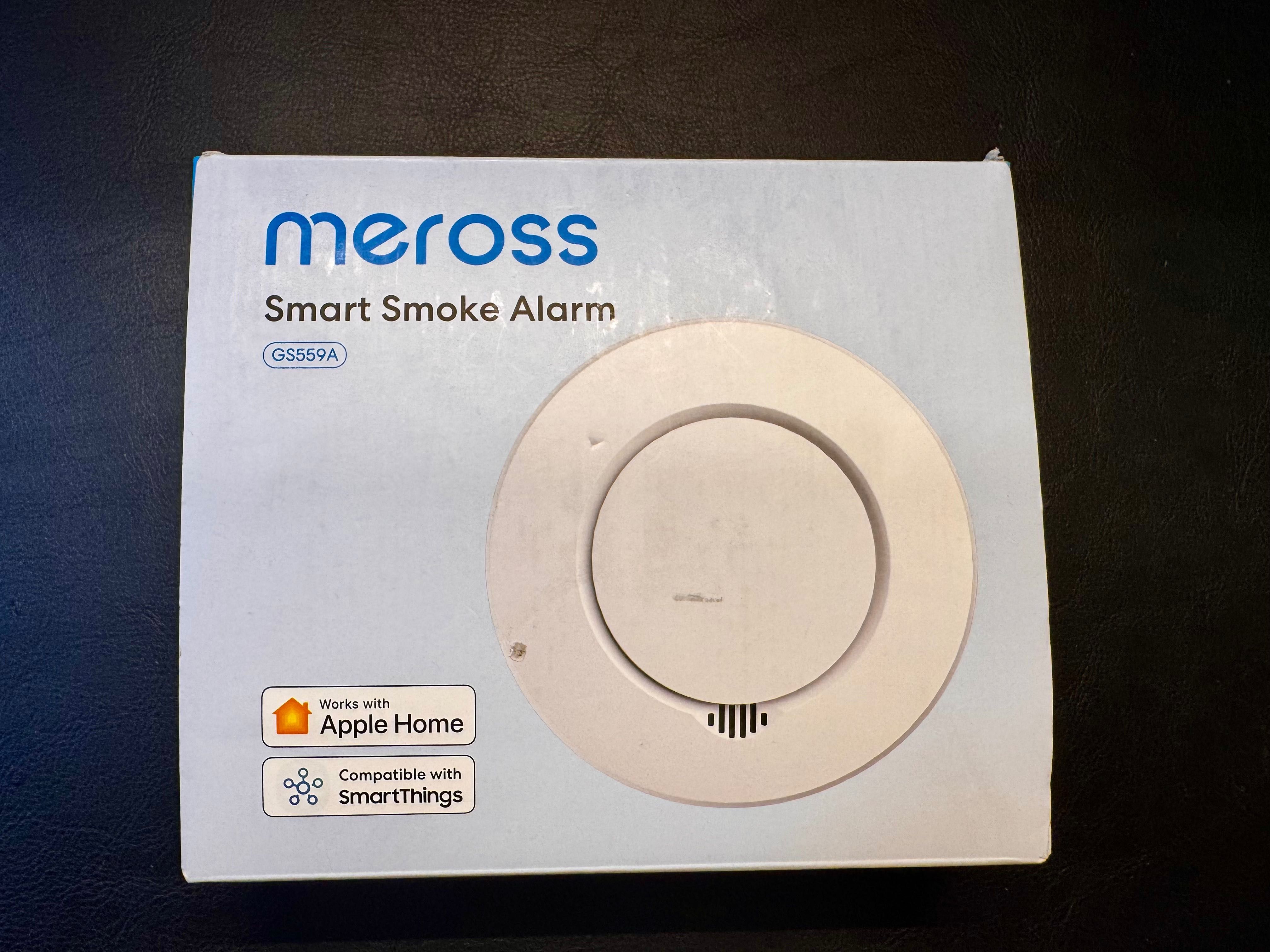 Meross smart детектор аларма за дим с Apple HomeKit