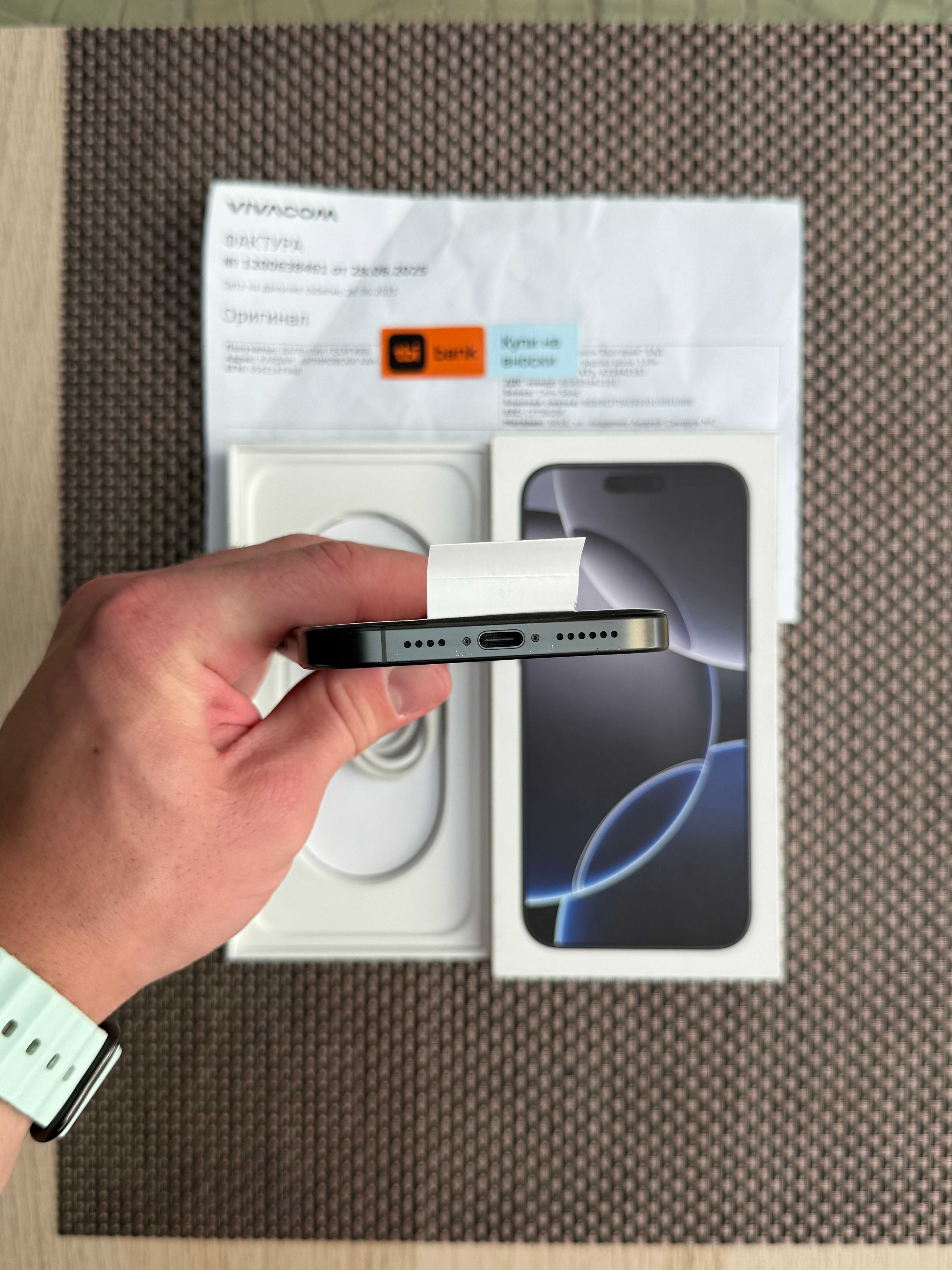 НОВ! 24МЕС ГАР. iPhone 16Pro MAX Лизинг от 75лв/м Black Titanium 256гб