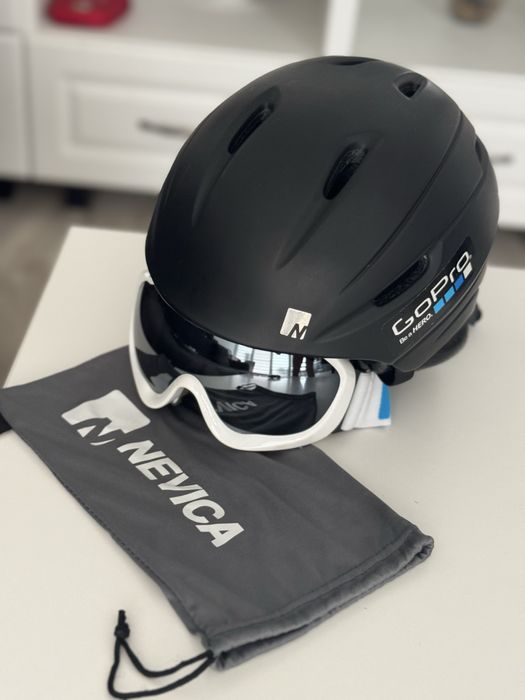 Casca + ochelari de schi