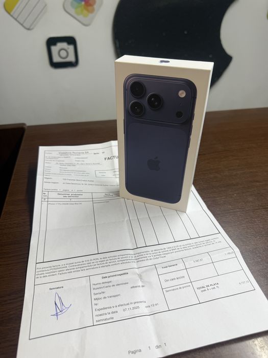 Vand Iphone 17 Pro 256Gb Deep Blue 256Gb Nou(Sigilat)