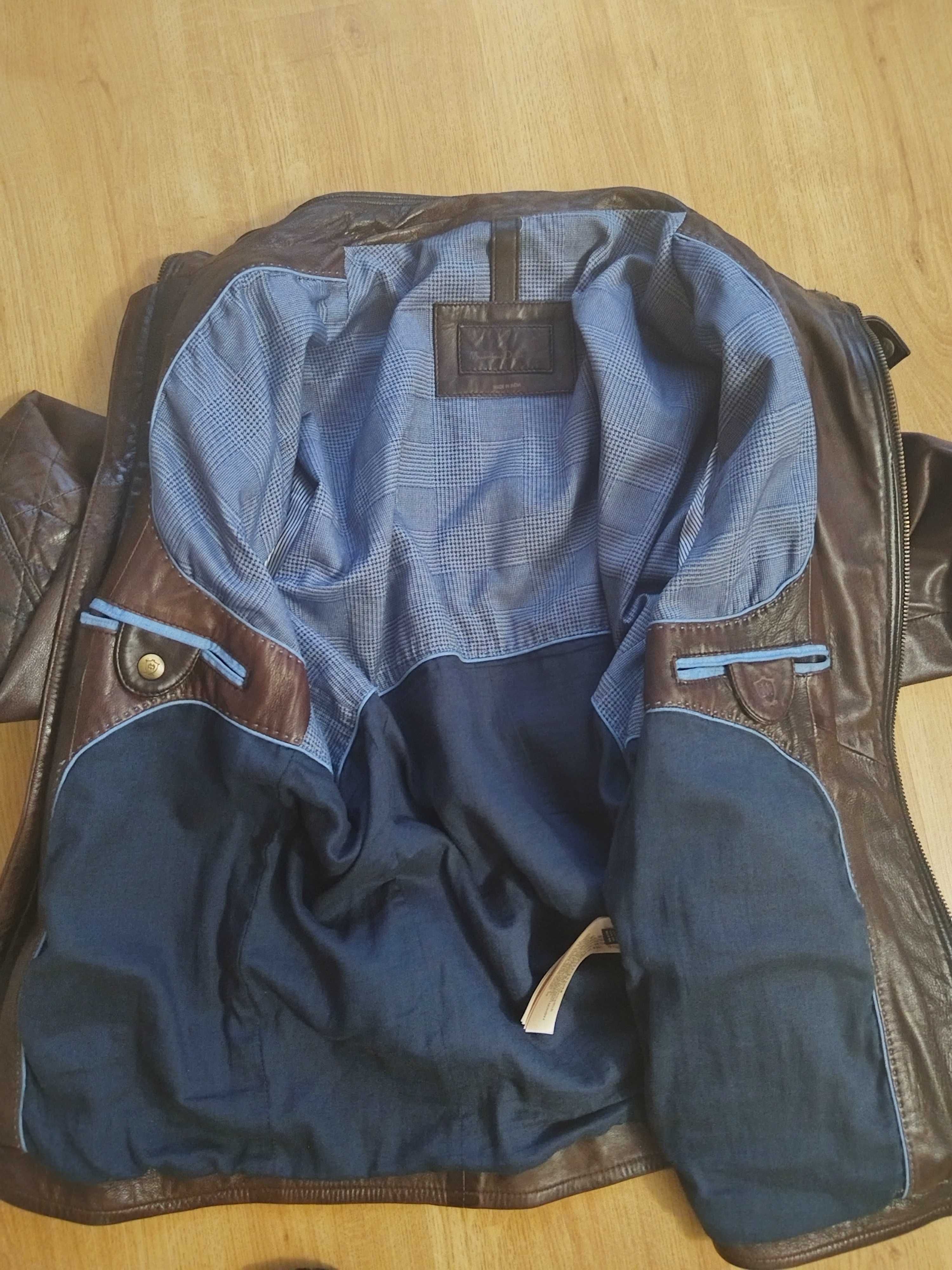 Продавам кожено яке от естествена кожа Massimo dutti XXL