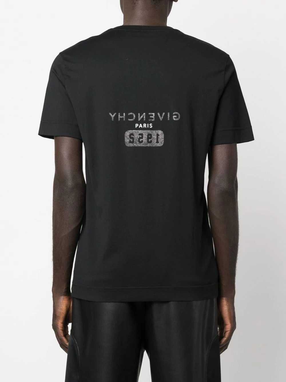 Black Reverse Logo Print Slim Fit Мъжка Тениска size M (S) и L (M)