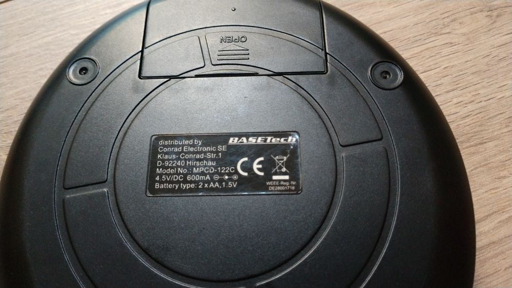 CD Player Portabil Basetech MPCD-122C Portabil Conrad Germania