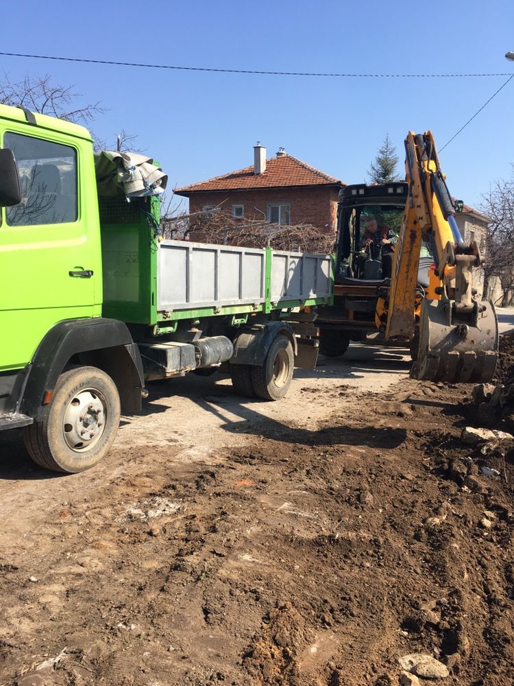 Услуги с багер и самосвал