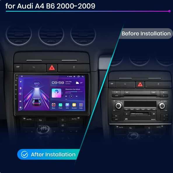 Navigatie  android 12 dedicata Audi A4 B6/B7