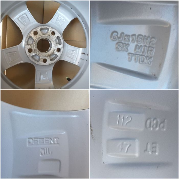 jante aliaj 15; 5x112; Vw Passat b5, Golf 5, 6, 7, Caddy, Jetta, Vw T4