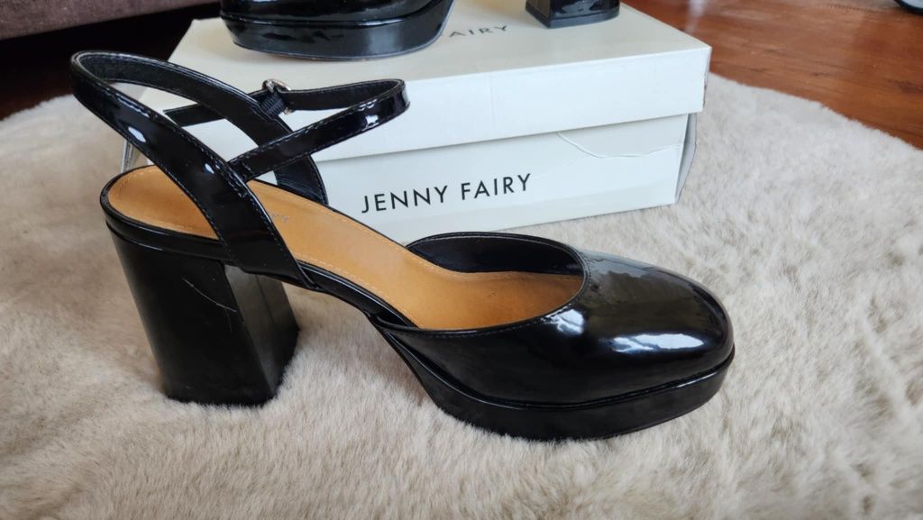 Елегантни обувки Jenny Fairy ЧЕРЕН