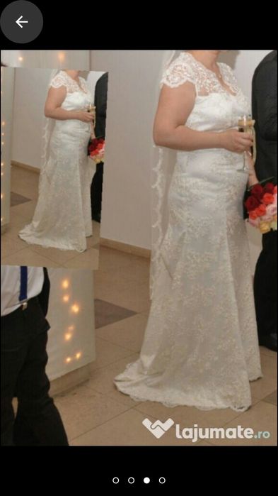 Rochie mireasa făcută pe comanda cu model de la o casa de moda din Ang