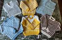 Ръчно плетени детски пуловери за 4-5 годишни