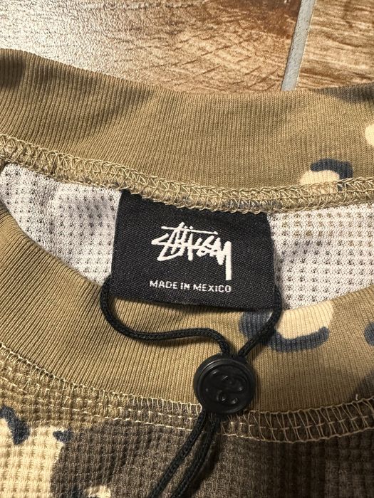 Stussy Camo Waffle Long Sleeve горнище / блуза