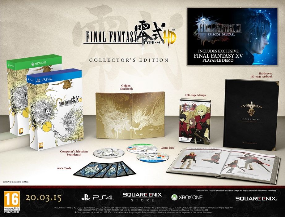 Editie de colectie - Final Fantasy Type-0 HD Collectors Edition