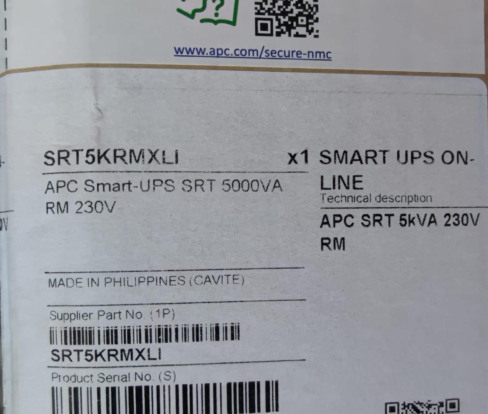 APC Smart-UPS SRT 5000VA