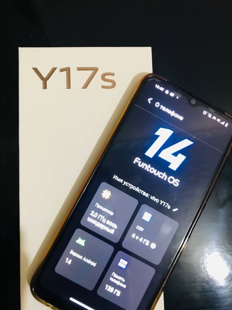 Vivo Y17 s yengide pachti aybi yoq karobka zaryatka hamasi bor