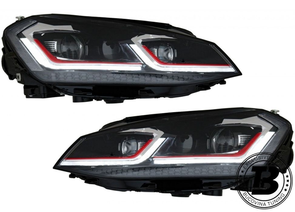 Faruri LED compatibile cu VW Golf 7 VII G7.5 Design