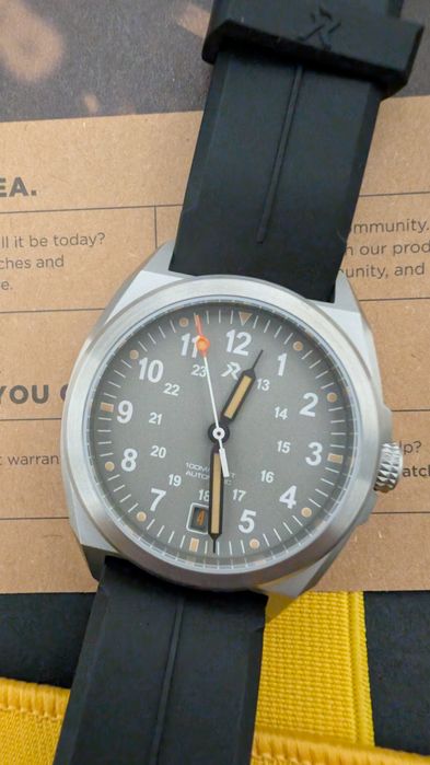 Vand ceas RZE VALOUR 38 - Slate Grey, Nou, nepurtat, TITAN, automat