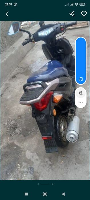 Продам скутер на ходу только нужен аккумулятор