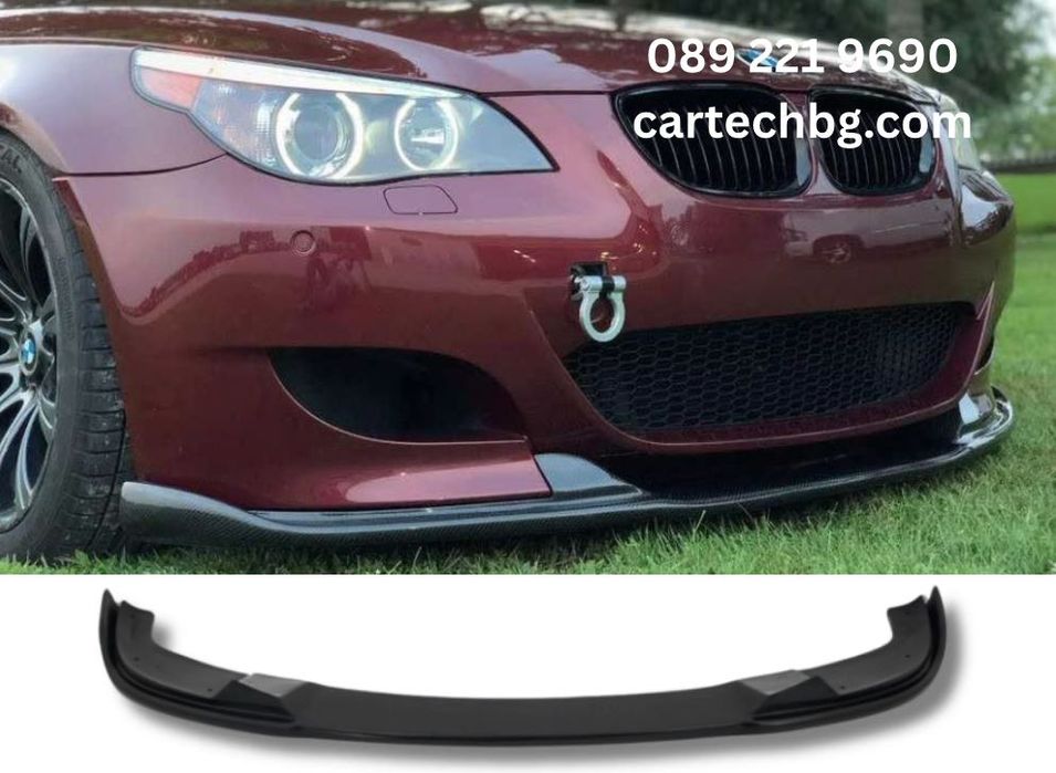 Преден Лип Hamann за BMW E60/E61 M5 Броня – Черен Гланц - Тунинг