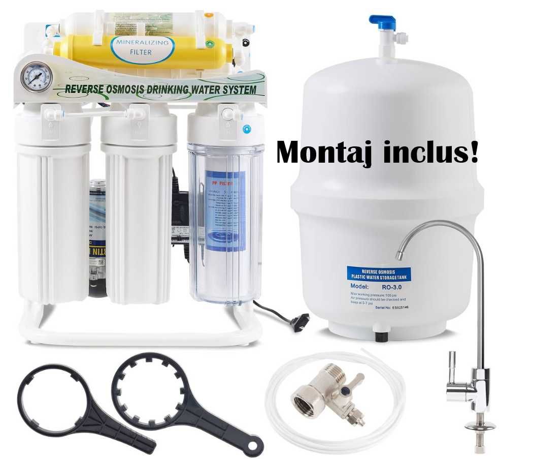 Filtru de apă potabilă+ montaj GRATUIT Apă curată direct de la robinet
