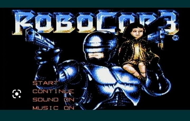 Casete Terminator Sega  Robocop 3 NHL Dragon Quest