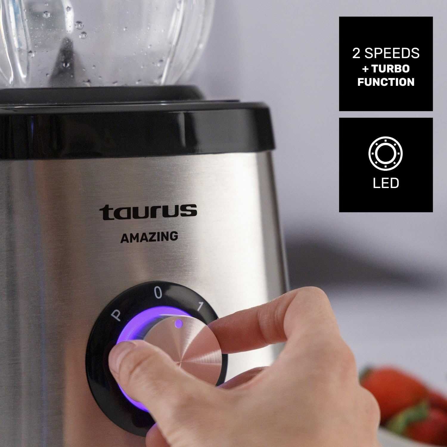 Блендер Taurus AMAZING 1500W, 1.5л., 2 Нива на Скорост