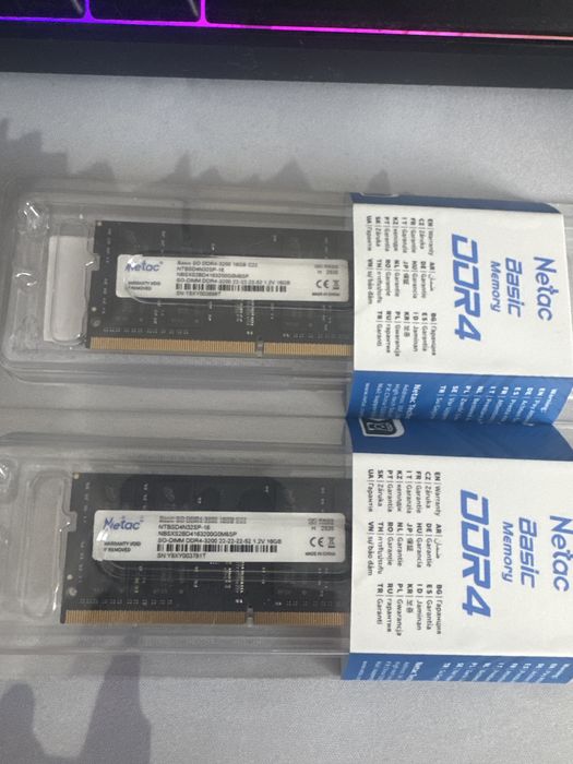 ОЗУ 16гб 3200мгц SO Dimm