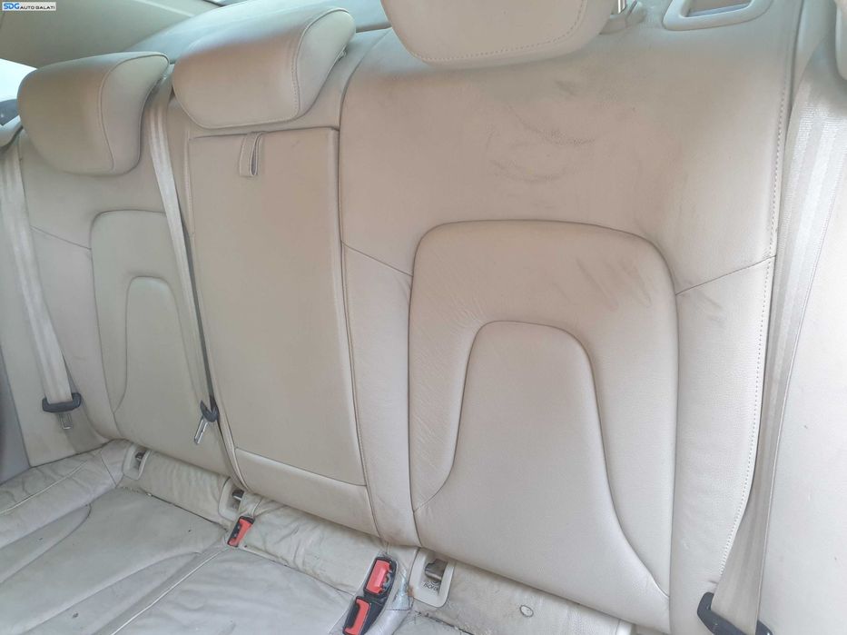 Interior Piele Crem cu Incalzire Scaune Fata Stanga Dreapta si Bancheta Spate Sezut Rupt cu Spatar Audi A4 B8 Berlina Sedan 2008 - 2015 [K4649] [K4650] [K4651]