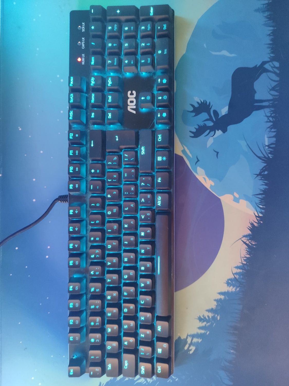Продаю игровую клавиатуру AOC gk500