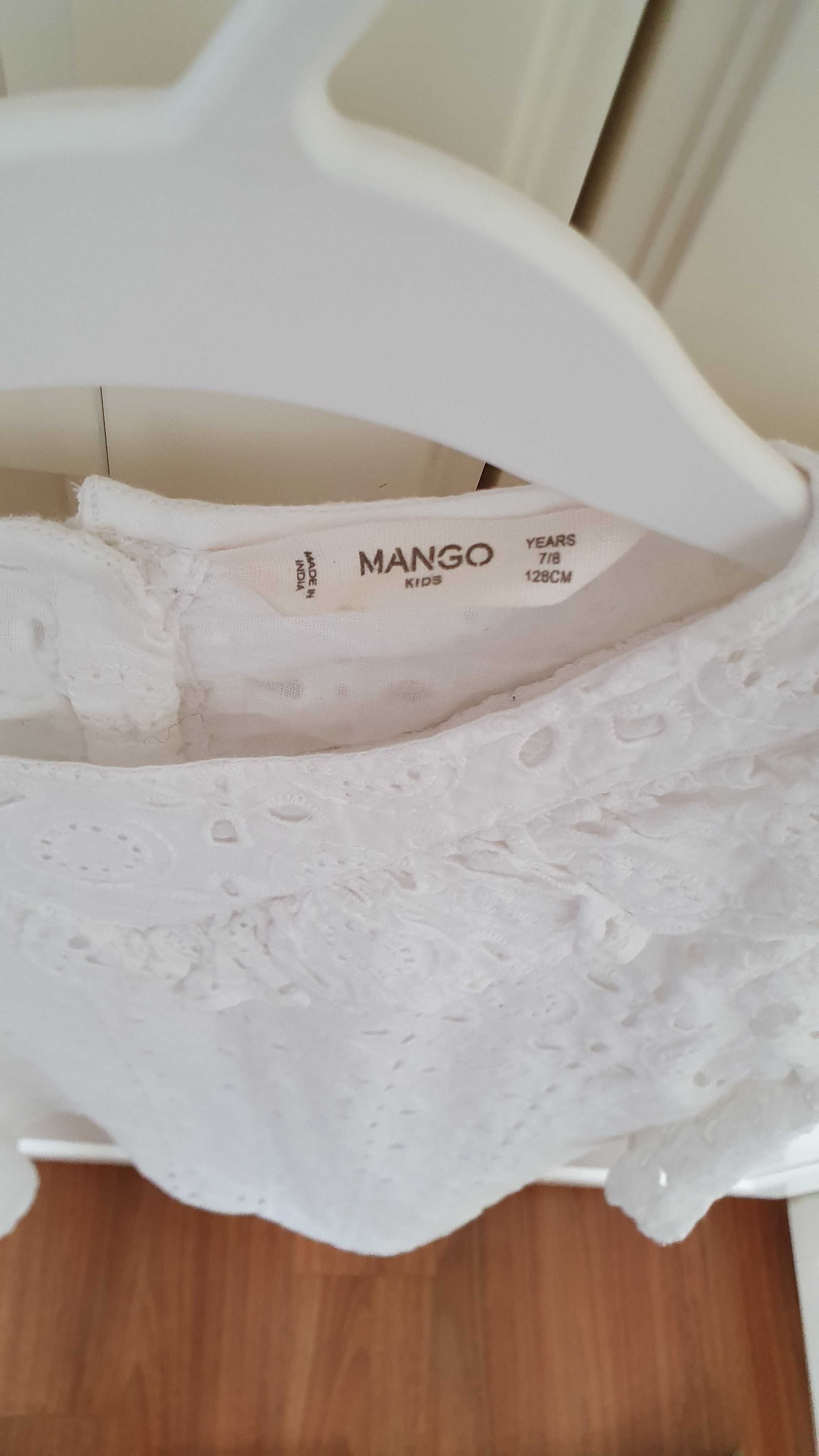 Rochie fetita Mango cu broderie englezeasca