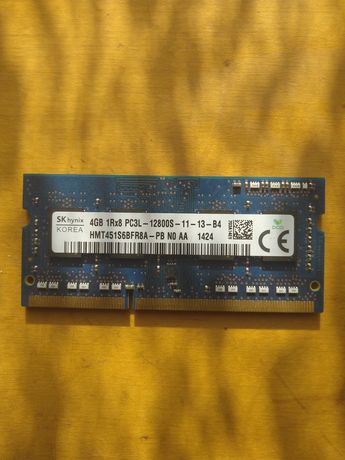 Memorie laptop DDR3 4GB PC3-12800 Hynix HMT451S6AFR8A-PB
