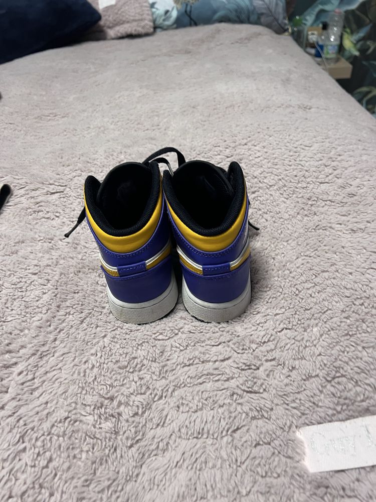 Nike Air Jordan 1 Mid PS Lakers sneakers, 36 номер, Найк оригинални