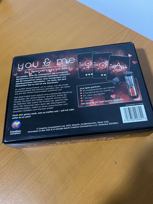 Joc pentru adulti / cupluri  , you and me