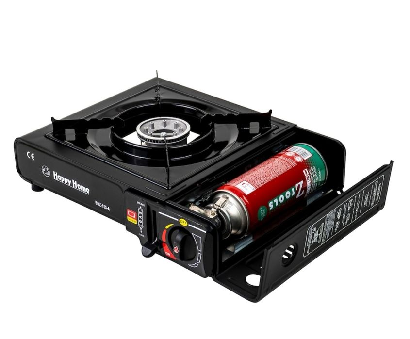 Aragaz portabil camping Happy Home /dubla alimentare butelie spray/gaz