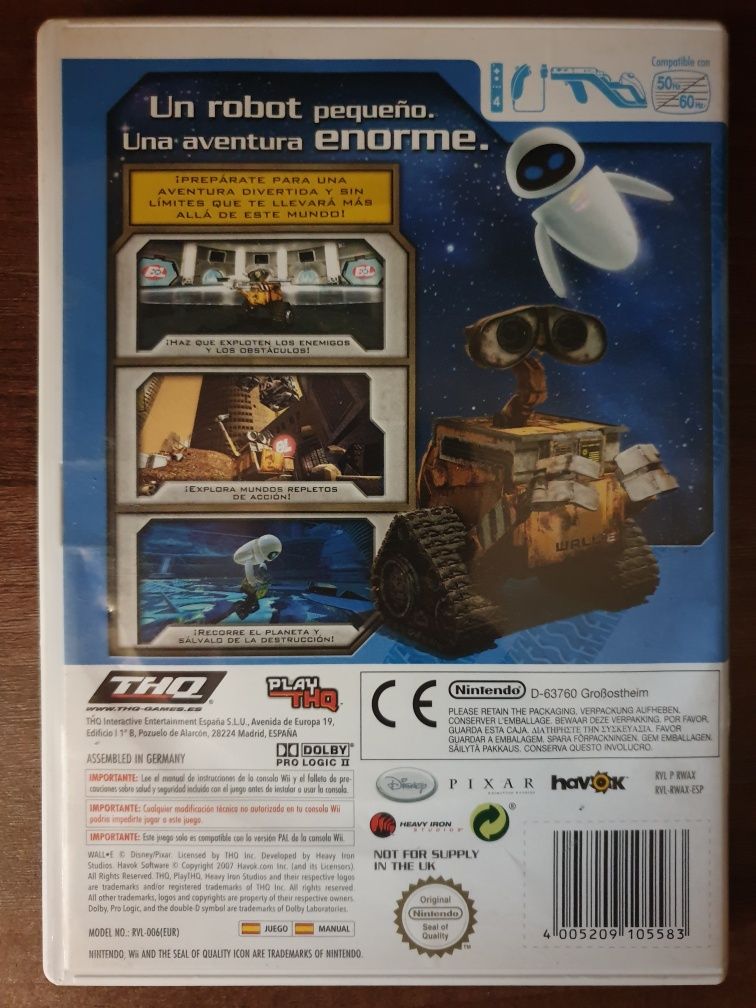 Disney Pixar WALL-E Nintendo Wii