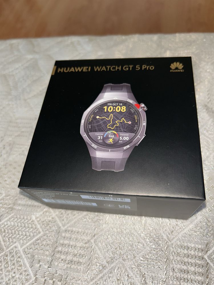 Huawei watch gt 5 pro + 1 година гаранция!