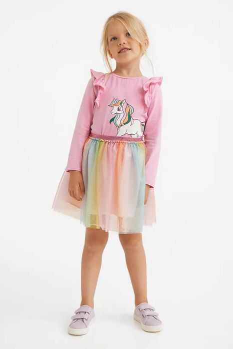 Set 2 piese bluza si fustita 2-4, 8-10 ani / 104, 140